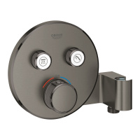 Термостат для встраиваемого монтажа на 2 выхода Grohe Grohtherm SmartControl 29120 AL0 (29120AL0) темный графит матовый Термостат для встраиваемого монтажа на 2 выхода Grohe Grohtherm SmartControl 29120 AL0 (29120AL0) темный графит матовый