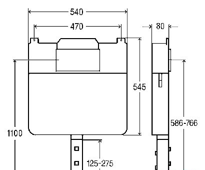 Бачок скрытого монтажа Viega Mono Slim 648787