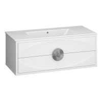 Тумба под раковину Opadiris Ибица 120   00-00007283 белый/хром (без раковины)