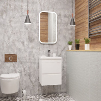 База под раковину напольная Art&max FAMILY-400-2C-SO-BL Bianco Lucido