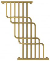 Полотенцесушитель Водяной Сунержа Нега (100х85) Матовое Золото 032-0225-1085 Полотенцесушитель Водяной Сунержа Нега (100х85) Матовое Золото 032-0225-1085