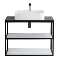 Консоль под раковину Cezares CADRO-80/46/58-2C-SO-MET-ST