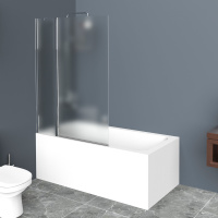 Душевая шторка на ванну (90х150) BelBagno UNO-V-11-90/150-P-Cr-L