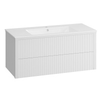 Тумба под раковину Opadiris Рубинно 120 00-00006375  белый глянцевый  (без раковины)