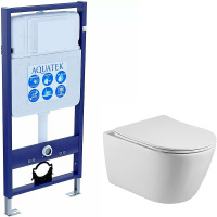 Комплект унитаз с инсталляцией Aquatek Standard Set AQUATEK БЕТТА
