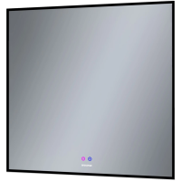 Зеркало (80х80) Grossman PRAGMA-норма BLACK 1880802 LED с сенсорным выключателем и подогревом