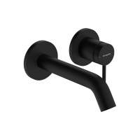 Смеситель для раковины встраиваемый Hansgrohe Tecturis S 73350670 черный матовый