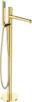 Смеситель для ванны с душем BelBagno UNO-FMT-ORO (золото)