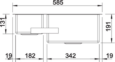 Кухонная мойка Blanco Claron 340/180-IF (чаша слева) 521607