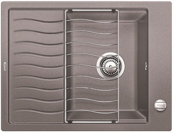 Мойка кухонная Blanco ELON 45S SILGRANIT PuraDur (алюмиталлик), 524816