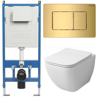 Комплект унитаза с инсталляцией Grossman Classic 97.4447S.04.30M с клавишей смыва
