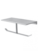 Двойной держатель для туалетной бумаги с полкой WONZON & WOGHAND ECLIPSE, хром WW-9156