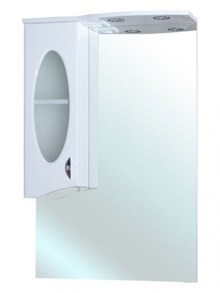 BELLEZZA Агата-65 зеркало-шкаф белое лев./прав.(свет.)