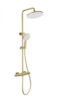 Душевая система с термостатом WONZON & WOGHAND NEO, брашированное золото WW-B3045-A- BG Душевая система с термостатом WONZON & WOGHAND NEO, брашированное золото WW-B3045-A- BG