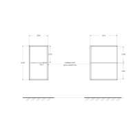 Шкаф подвесной Cezares Elettra 55531 Bianco opaco