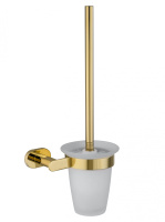 Туалетный ершик в комплекте WONZON & WOGHAND FIRST, глянцевое золото WW-8429-LG
