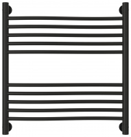 Полотенцесушитель Водяной Сунержа Флюид + (60х60) Матовый Черный 31-0222-6060