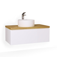 Тумба под раковину Jorno Solis new 100  SolN.01.100/P/W/JR