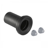 Соединительный патрубок Geberit с манжетой и защитной заглушкой: d=110мм, Матовый хром 152.420.46.1