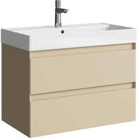 Тумба без раковины 80 см Aqwella Geometria GE01082MD морская дюна матовый