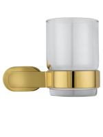 Стакан для зубных щеток с держателем WONZON & WOGHAND FIRST, глянцевое золото WW-8421-LG