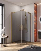 Душевой уголок (80х90) CEZARES SLIDER SLIDER-AH-2-80/90-90/100-GRIGIO-BORO