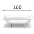 Стальные ванны 100 см Стальные ванны 100 см