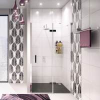 Душевая дверь (120х200) WasserKRAFT Aller 10H05RBLACK MATT