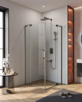 Душевой уголок (80х80) CEZARES SLIDER SLIDER-A-2-80/90-C-GM