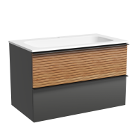 Тумба под раковину Sancos  Delta DL80GR дуб красный