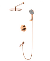 Душевая система встраиваемая WONZON & WOGHAND TOR, розовое золото WW-88939073-RG