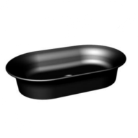 Раковина накладная (60x47) Kerama Marazzi Canaletto CN.wb.65\BLK.M