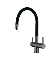 Смеситель для кухни EMAR ЕС - 3015 PVD Dark