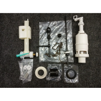 Механизм слива для высокого бачка Kerasan The New Yorker 759231 с цепочкой, ручка черная матовая