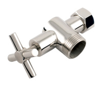 Вентиль Сунержа угловой крест (G 1" НР х G 3/4" НГ) 01-1304-0134 черный хром