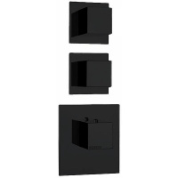 Термостат для душа на 2 потребителя Bossini HighFlow Outlets Z032203.073 черный матовый