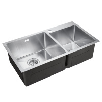 Кухонная мойка (78х43) EMAR EMB-210 PVD Nano Satine