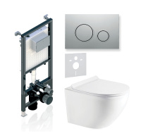 Комплект 3в1 Koller Pool Alcora ST 1200+TWIN Matt Chrome+ROUND