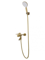 Смеситель для ванны с душем WONZON & WOGHAND CLICK, брашированное золото WW-FE05L221- BG
