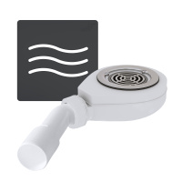 Сифон для поддона 90 мм RGW Волна S-010-1 502411161-02 графит 