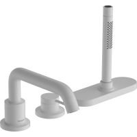 Смеситель на борт ванны 3 отвесртия Hansgrohe Tecturis S 73447700 белый матовый
