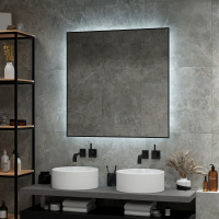 Зеркало с подсветкой Art&Max Sorrento AM-Sor-1000-1000-DS-F