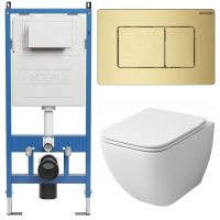 Комплект унитаза с инсталляцией Grossman Classic 97.4447S.04.32M с клавишей смыва