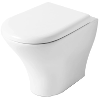 Приставной безободковый унитаз Kerasan Aquatech 371801 без сиденья