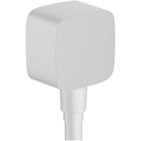 Подключение для душевого шланга Hansgrohe FixFit 26457700 , белый матовый  Подключение для душевого шланга Hansgrohe FixFit 26457700 , белый матовый