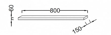 Полочка Jacob Delafon Parallel EB501-N18