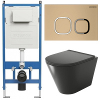 Комплект унитаза с инсталляцией Grossman Cosmo 97.4477BMS.02.310 с клавишей смыва