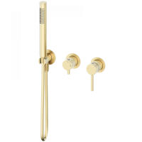 Смеситель для душевой системы встраиваемый WONZON & WOGHAND STICK, брашированное золото WW-838017-BG