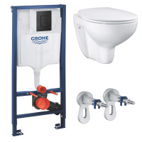 Комплект инсталляции с унитазом Grohe Rapid SL 3 в 1 Bau 3839811 микролифт
