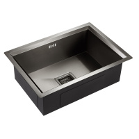 Кухонная мойка (60х42) EMAR EMB-129A PVD Nano Dark
